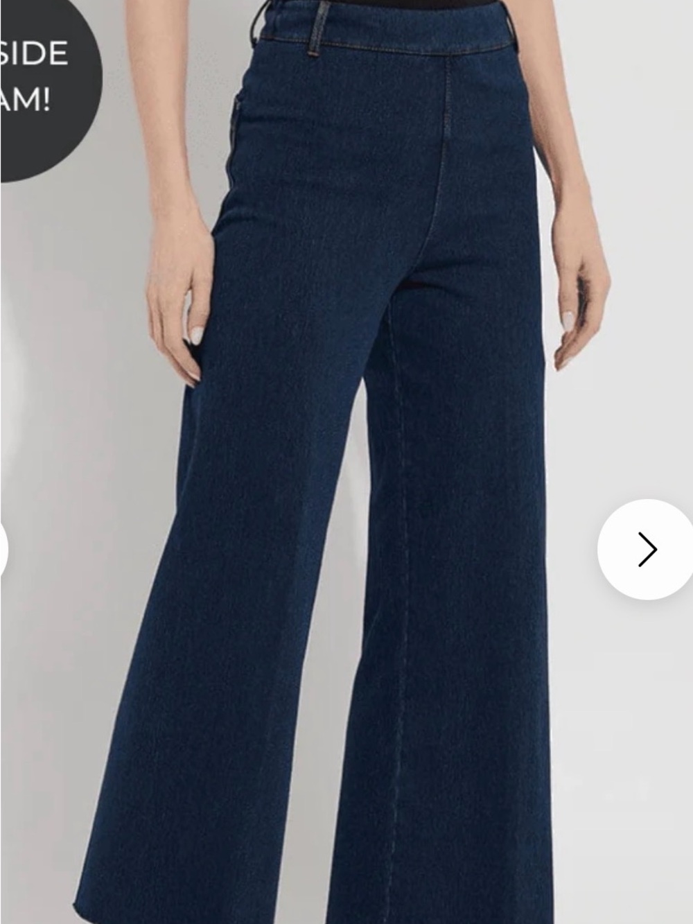 Lysse Deep Indigo Wide-Leg Jeans